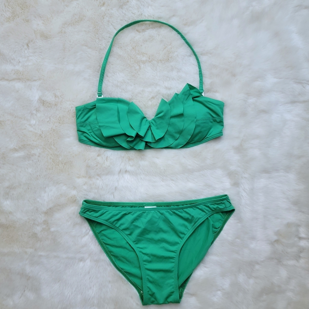 Zimmermann Bandeau Ruffle Bikini